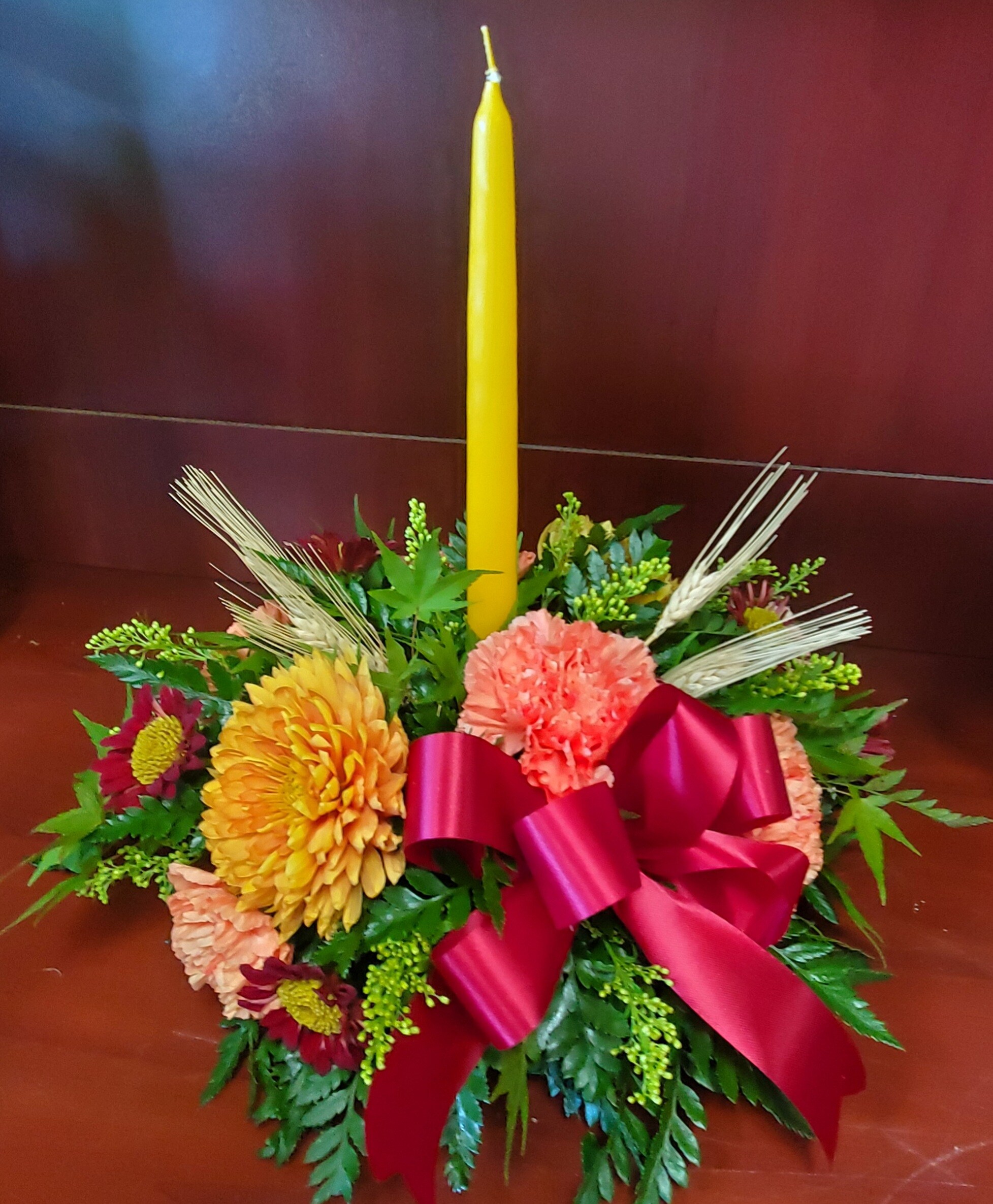Harvest Centerpiece single candle